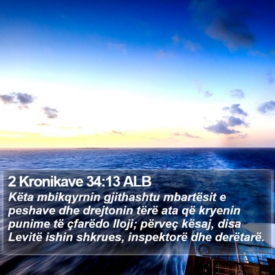 2 Kronikave 34:13 ALB Bible Verse Image