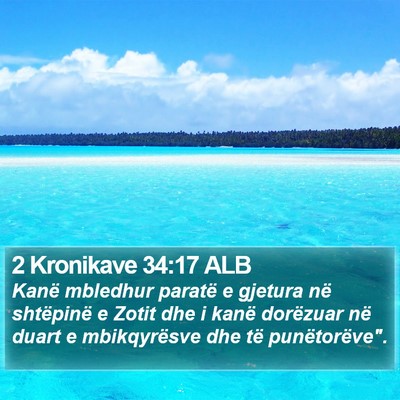 2 Kronikave 34:17 ALB Bible Verse Image