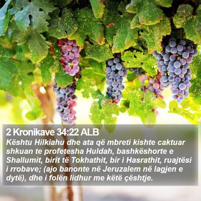 2 Kronikave 34:22 ALB Bible Verse Image