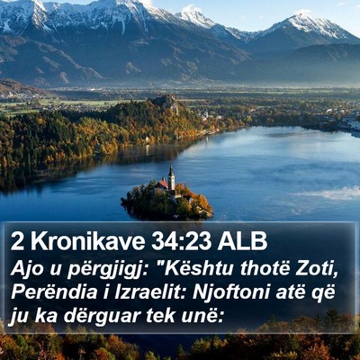 2 Kronikave 34:23 ALB Bible Verse Image