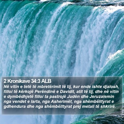 2 Kronikave 34:3 ALB Bible Verse Image