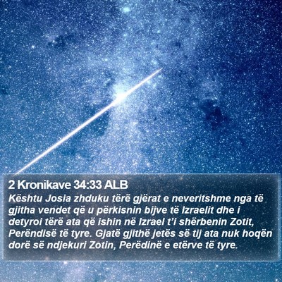 2 Kronikave 34:33 ALB Bible Verse Image