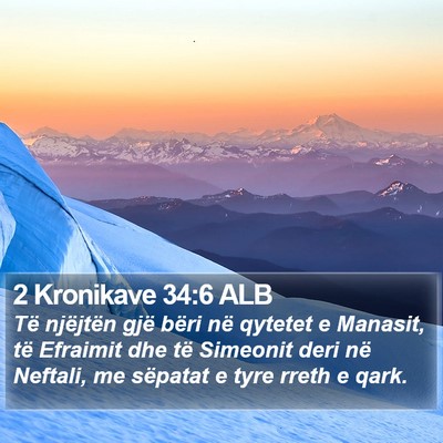 2 Kronikave 34:6 ALB Bible Verse Image