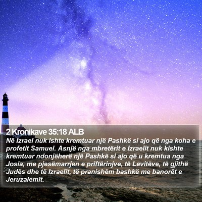 2 Kronikave 35:18 ALB Bible Verse Image