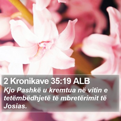 2 Kronikave 35:19 ALB Bible Verse Image