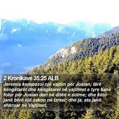 2 Kronikave 35:25 ALB Bible Verse Image