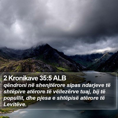 2 Kronikave 35:5 ALB Bible Verse Image