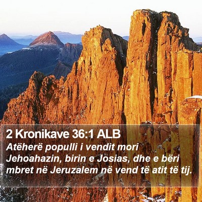 2 Kronikave 36:1 ALB Bible Verse Image