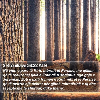 2 Kronikave 36:22 ALB Bible Verse Image