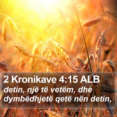 2 Kronikave 4:15 ALB Bible Verse Image