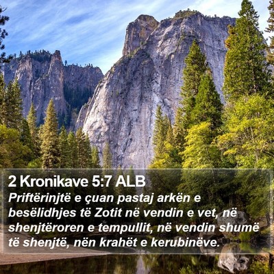 2 Kronikave 5:7 ALB Bible Verse Image