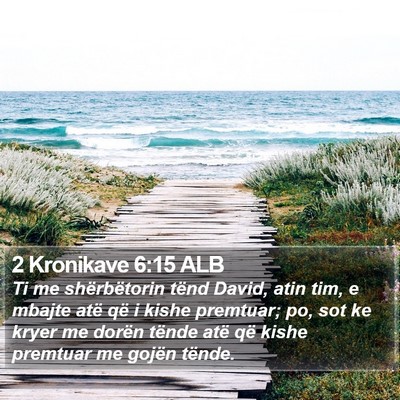 2 Kronikave 6:15 ALB Bible Verse Image