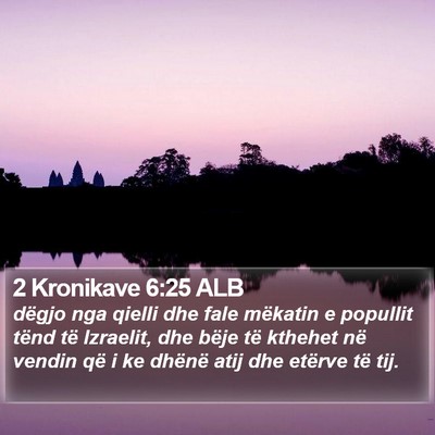 2 Kronikave 6:25 ALB Bible Verse Image