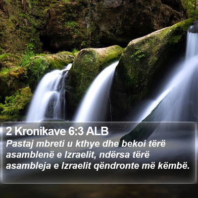2 Kronikave 6:3 ALB Bible Verse Image