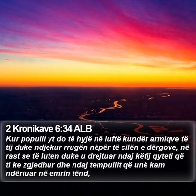 2 Kronikave 6:34 ALB Bible Verse Image