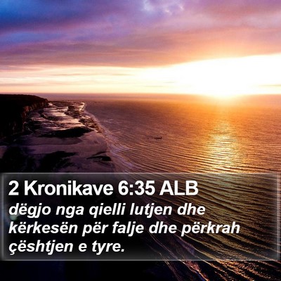 2 Kronikave 6:35 ALB Bible Verse Image