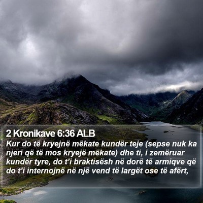 2 Kronikave 6:36 ALB Bible Verse Image
