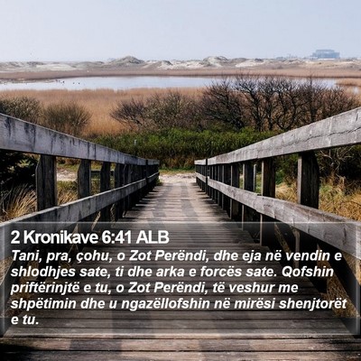 2 Kronikave 6:41 ALB Bible Verse Image