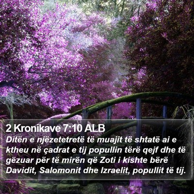 2 Kronikave 7:10 ALB Bible Verse Image