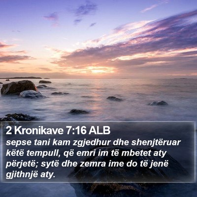 2 Kronikave 7:16 ALB Bible Verse Image
