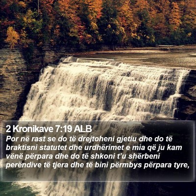2 Kronikave 7:19 ALB Bible Verse Image