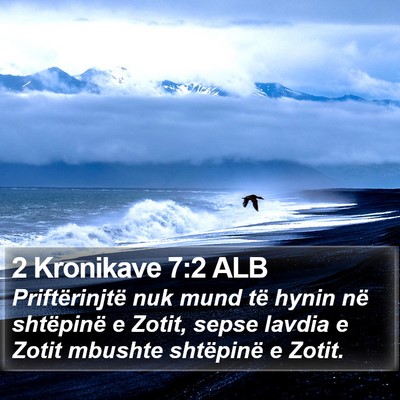 2 Kronikave 7:2 ALB Bible Verse Image