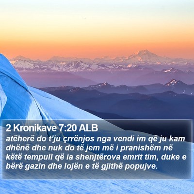 2 Kronikave 7:20 ALB Bible Verse Image