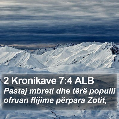 2 Kronikave 7:4 ALB Bible Verse Image