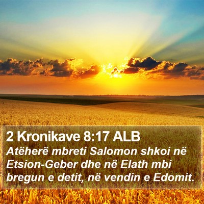 2 Kronikave 8:17 ALB Bible Verse Image