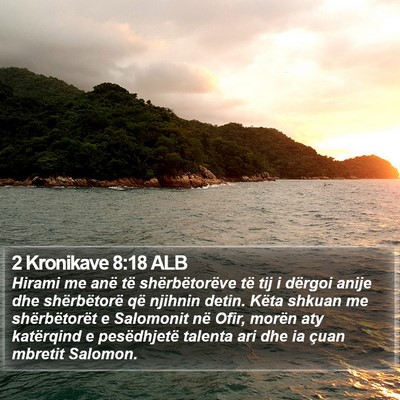 2 Kronikave 8:18 ALB Bible Verse Image
