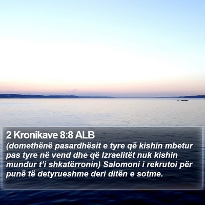 2 Kronikave 8:8 ALB Bible Verse Image
