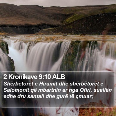 2 Kronikave 9:10 ALB Bible Verse Image