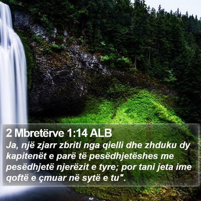 2 Mbretërve 1:14 ALB Bible Verse Image