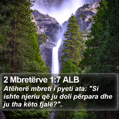 2 Mbretërve 1:7 ALB Bible Verse Image