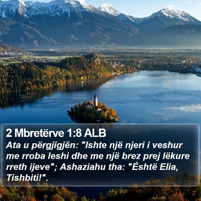2 Mbretërve 1:8 ALB Bible Verse Image