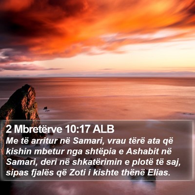2 Mbretërve 10:17 ALB Bible Verse Image