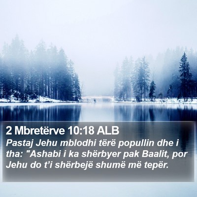 2 Mbretërve 10:18 ALB Bible Verse Image