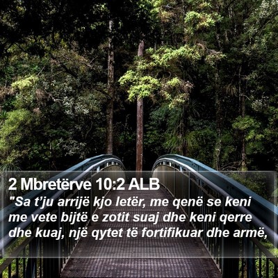2 Mbretërve 10:2 ALB Bible Verse Image