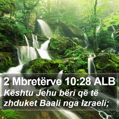 2 Mbretërve 10:28 ALB Bible Verse Image