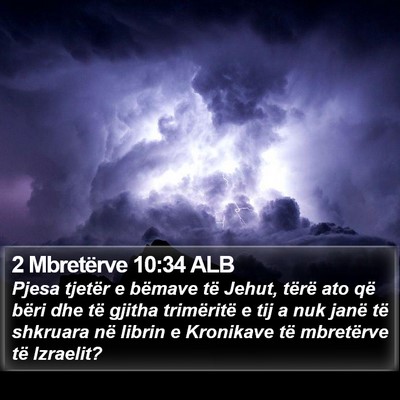 2 Mbretërve 10:34 ALB Bible Verse Image