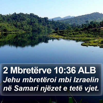 2 Mbretërve 10:36 ALB Bible Verse Image