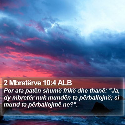 2 Mbretërve 10:4 ALB Bible Verse Image
