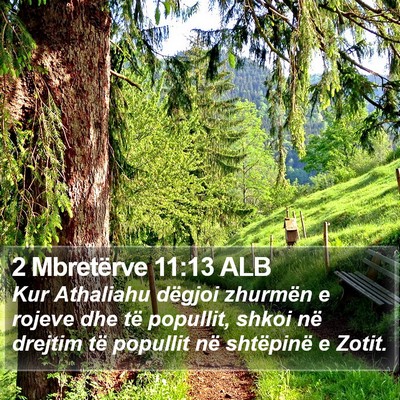 2 Mbretërve 11:13 ALB Bible Verse Image