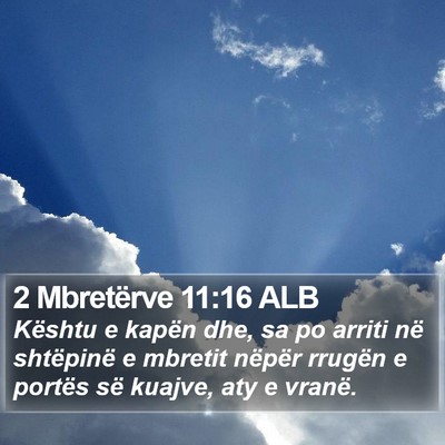 2 Mbretërve 11:16 ALB Bible Verse Image