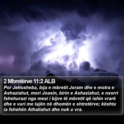 2 Mbretërve 11:2 ALB Bible Verse Image