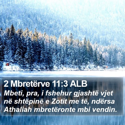 2 Mbretërve 11:3 ALB Bible Verse Image