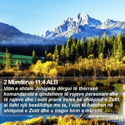 2 Mbretërve 11:4 ALB Bible Verse Image