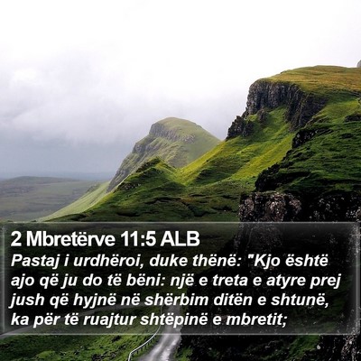 2 Mbretërve 11:5 ALB Bible Verse Image