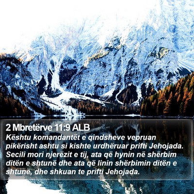 2 Mbretërve 11:9 ALB Bible Verse Image