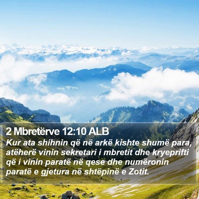 2 Mbretërve 12:10 ALB Bible Verse Image